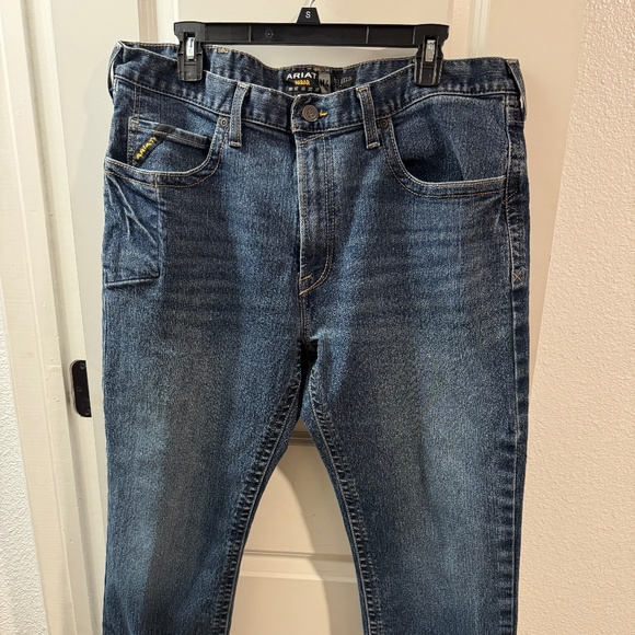 Ariat Rebar M4 Relaxed Bootcut Work Jeans – Dark Wash size 38/30 - Picture 1 of 4
